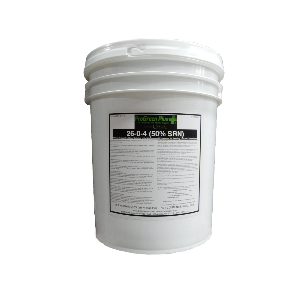 N-Sure 26-0-4 50% SRN 5 Gallon Pail PGP - Fertilizers